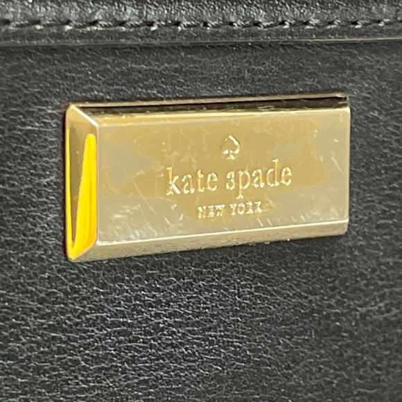 Kate Spade New York Helena Black Leather Studded Zip Around Continental Wallet - Picture 2 of 15